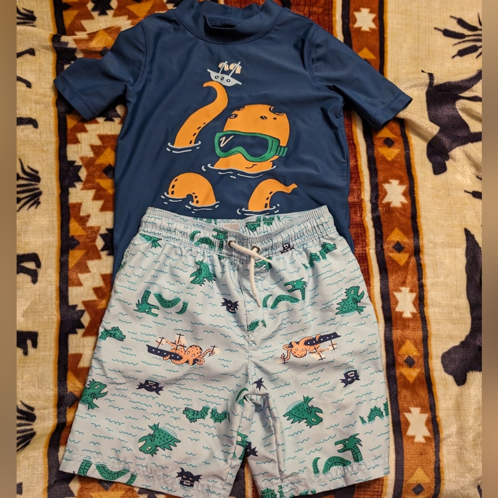 Boys Swim Suit Set
